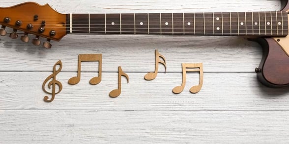Photo of a guitar