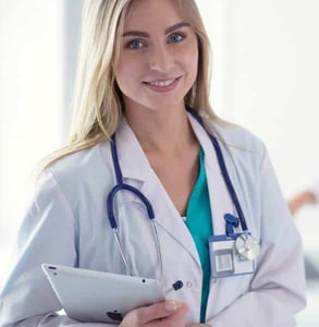 Photo of a doctor at work Photo of a doctor at work