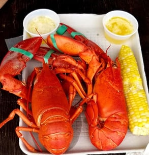 Photo of a lobster meal