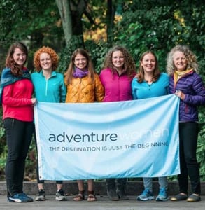 Photo of the AdventureWomen team