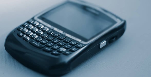 Photo of an old-school BlackBerry
