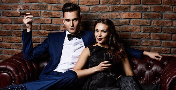 Photo of a wealthy couple