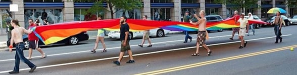 Photo of the Pride Parade in Dayton