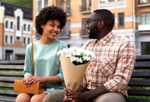 Photo of a couple on a date Photo of a couple on a date