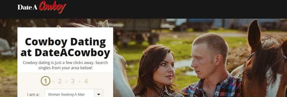 Screenshot of DateACowboy Screenshot of DateACowboy