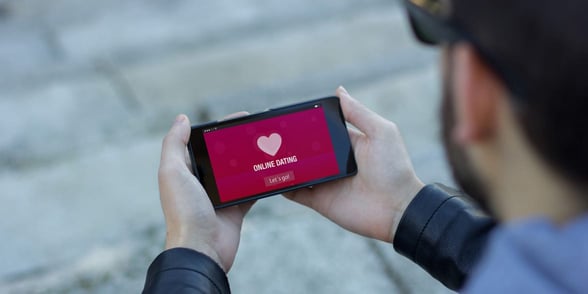 Photo of a man dating online