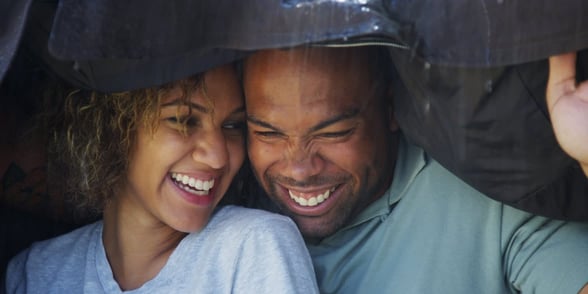 Photo of a happy couple