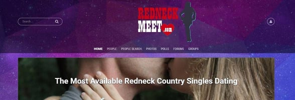 Screenshot of RedneckMeet.com