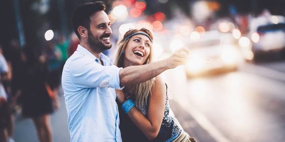 Photo of a couple on a date Photo of a couple on a date