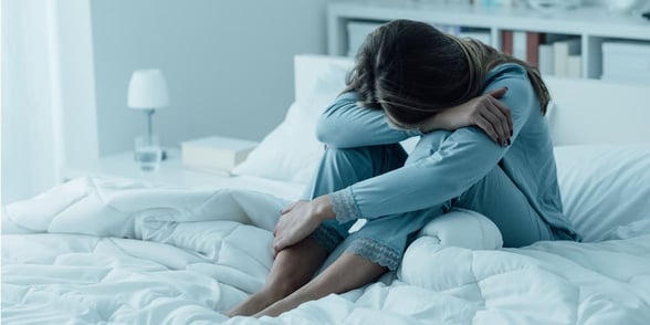 Photo of a depressed woman