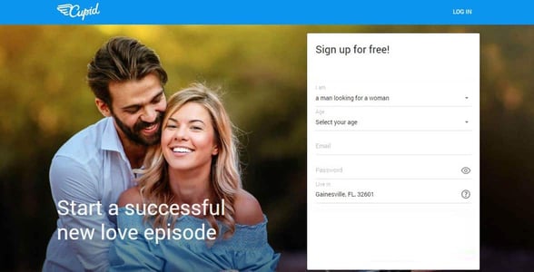 Screenshot of Cupid.com