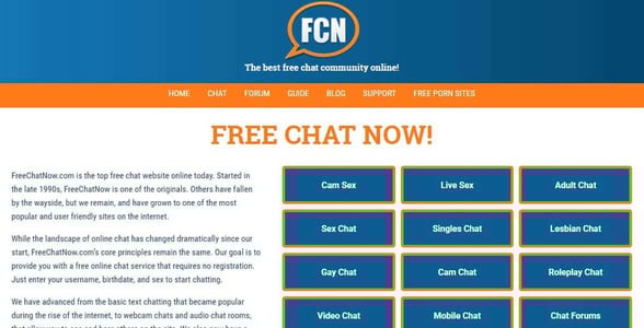 Screenshot of FreeChatNow