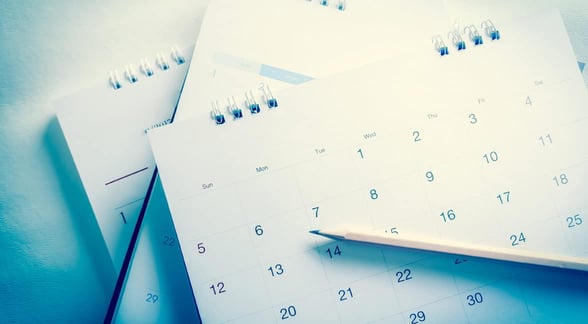 Photo of a calendar
