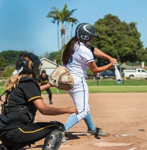 Photo of softball players