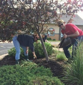Photo of volunteers with United Way