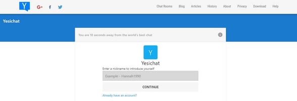 Screenshot of YesIChat Screenshot of YesIChat