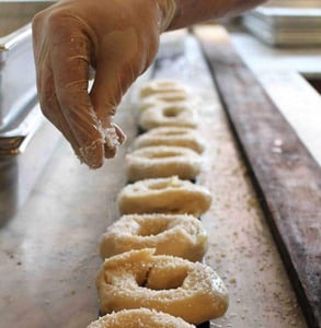 Photo of Black Seed's bagel-making process