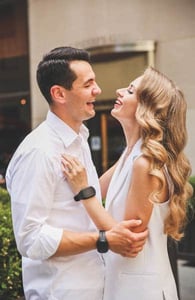 Photo of a couple wearing GoBe2 bands