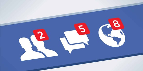 Graphic of Facebook notifications
