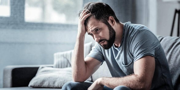 Photo of a sad man Photo of a sad man
