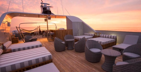 Photo of the Origin's sundeck