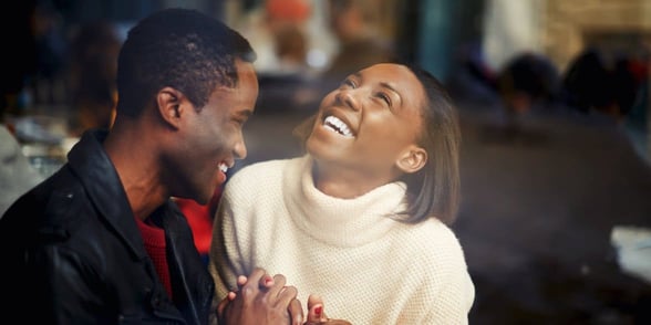 Photo of a couple on a date