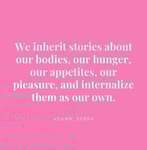 A quote from Dawn Serra