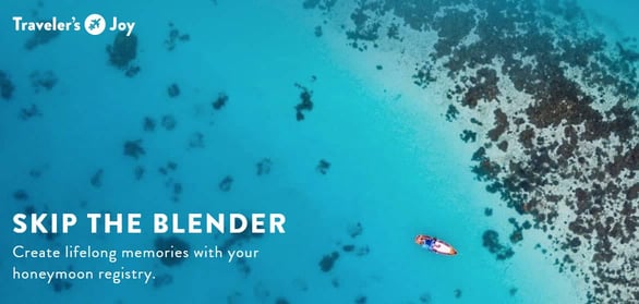 Screenshot of Traveler's Joy homepage