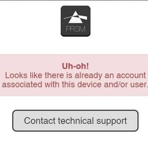 Screenshot from PRSM