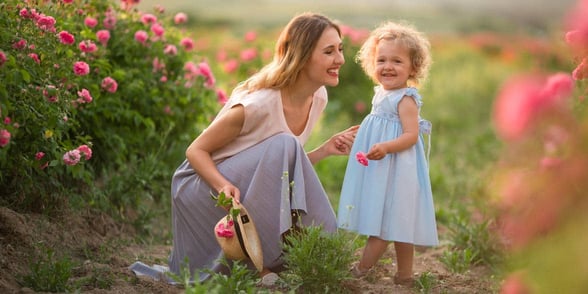 Photo of a woman with a kid