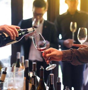 Photo of a wine tasting