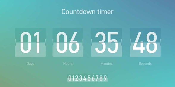 Countdown graphic