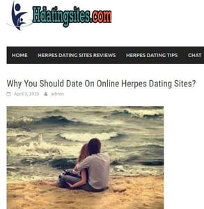 Screenshot of HDatingSites.com