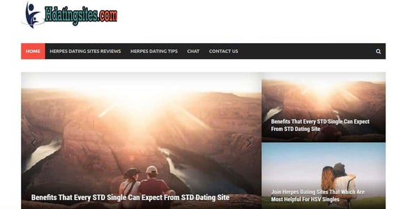 Screenshot of HDatingSites.com