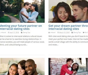 Screenshot of the Dating Tips Archives