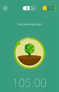 Screenshot of the Forest app
