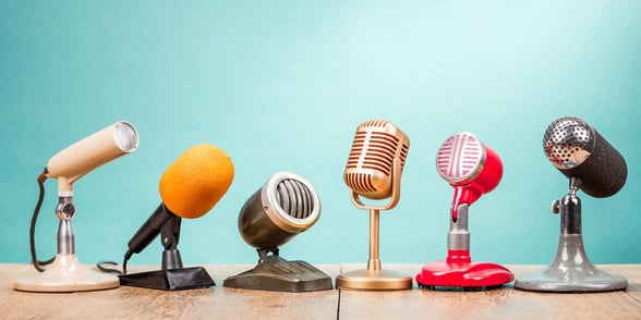 Photo of microphones Photo of microphones