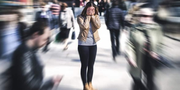 Photo of a woman with anxiety Photo of a woman with anxiety