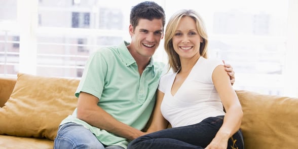 Photo of an older woman and a younger man