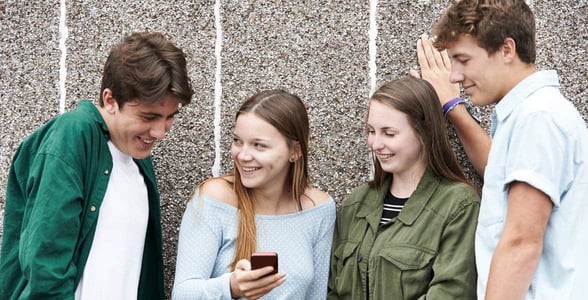 Photo of a group of teenagers Photo of a group of teenagers