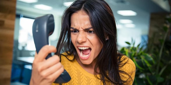 Photo of angry woman
