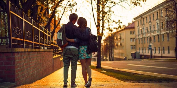 Photo of a couple on a date
