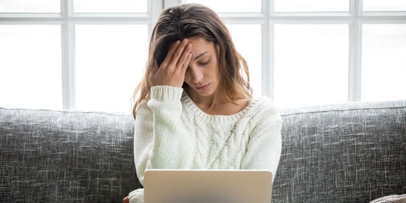 Photo of woman on laptop