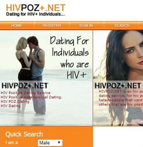 Screenshot of HIVPoz.net Screenshot of HIVPoz.net