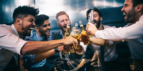 Photo of group of people drinking