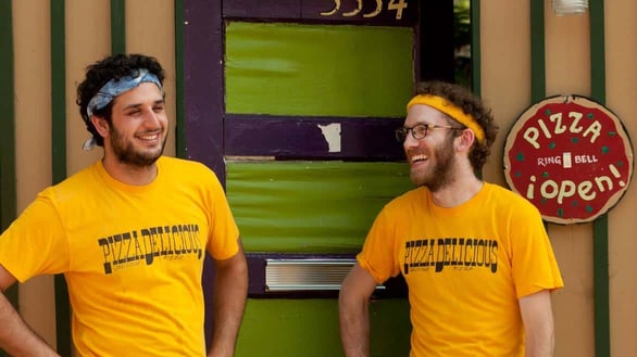 Photo of Pizza Delicious Co-Founders Greg Augarten and Mike Friedman