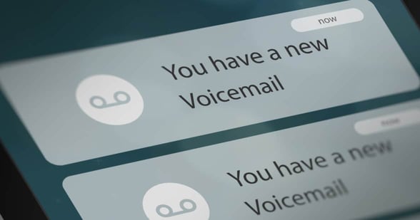 Photo of voicemail notification Photo of voicemail notification