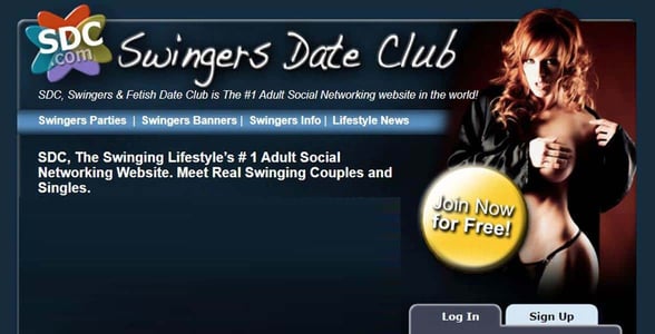 Screenshot of Swingers Date Club