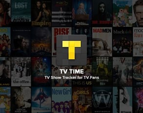Screenshot of TV Time banner