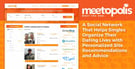Meetopolis: A Social Network That Helps Singles Organize Their Dating Lives with Personalized Site Recommendations and Advice